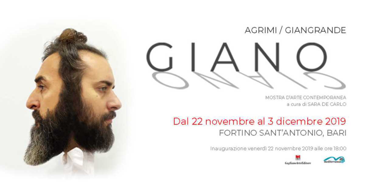 Bari, ''Giano'': al Fortino mostra di Dario Agrimi e Michele Giangrande 